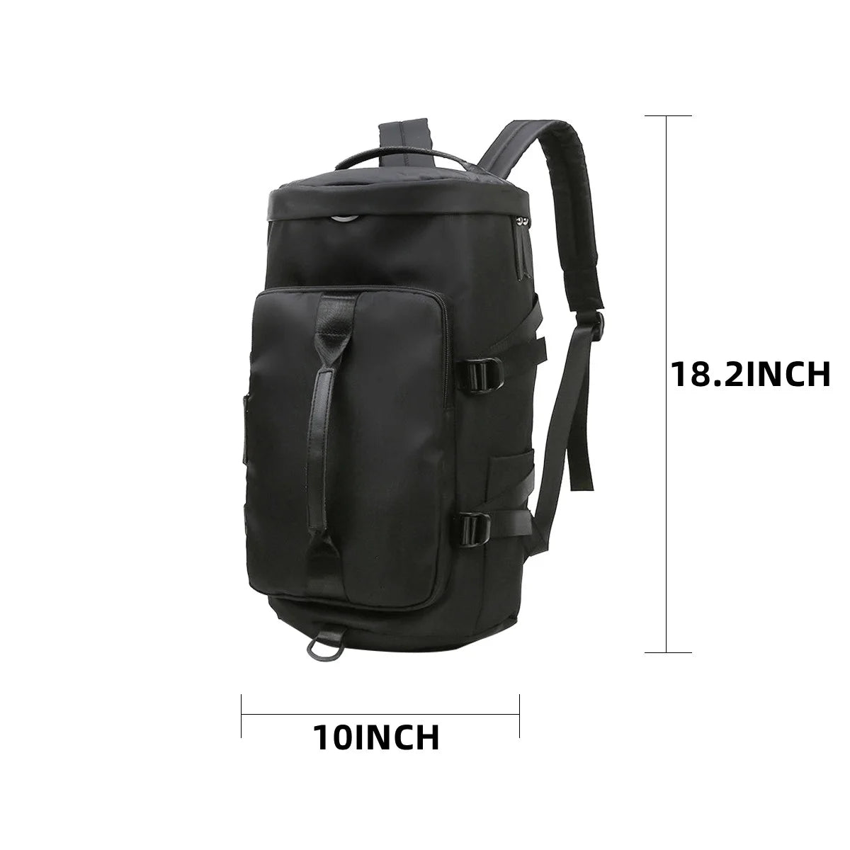 Overnight Bag Gym Travel Duffle Bag for Men and Women Weekender, Multifunctional, Black